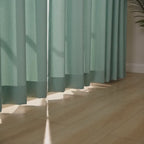 Green Rose Bedspread & Curtain Set – 9 Pieces